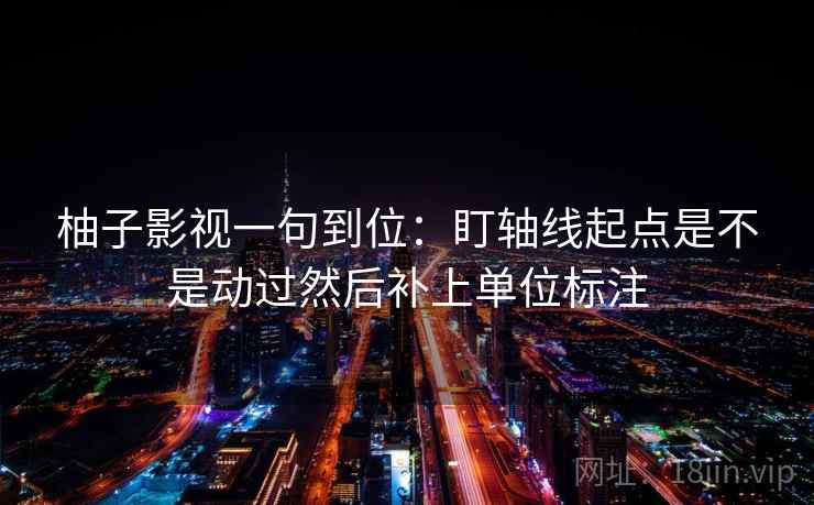 柚子影视一句到位：盯轴线起点是不是动过然后补上单位标注